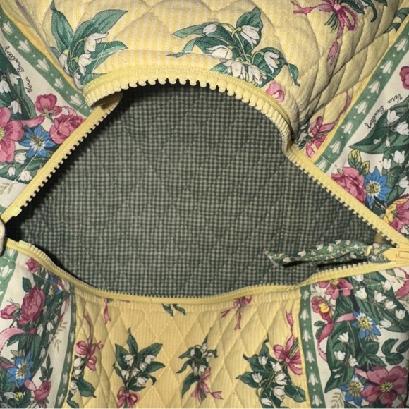 Floral Yellow Quilted Women's Bag - Picture 3 of 8